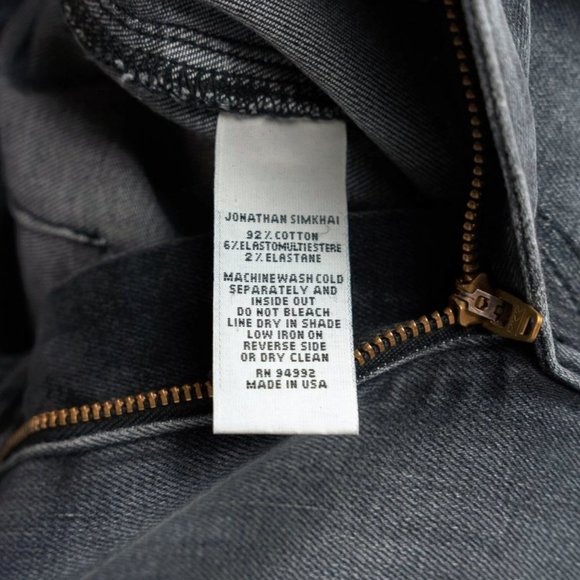 Jonathan Simkhai Wiley Medium Pebble Denim Joggers - Picture 8 of 8